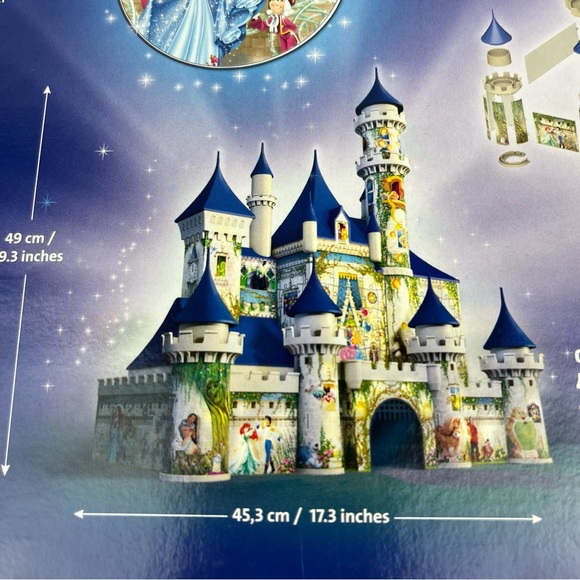 SALE-Disney-Ravensburger 3-D puzzle-Cinderella Castle-IOB-216pc complete-RARE - Picture 6 of 12